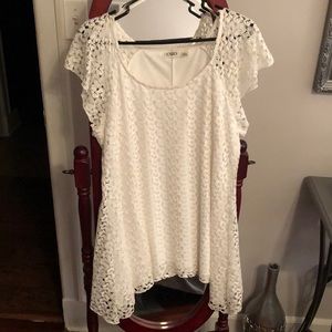 Laced Cap Sleeve top